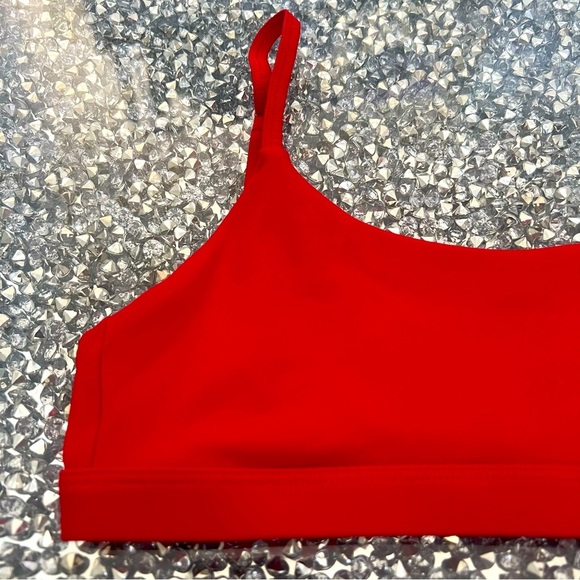 Apricotton Red Seamless Bikini Top Bra Adjustable Straps Stretch Summer Pool XS - Picture 3 of 8